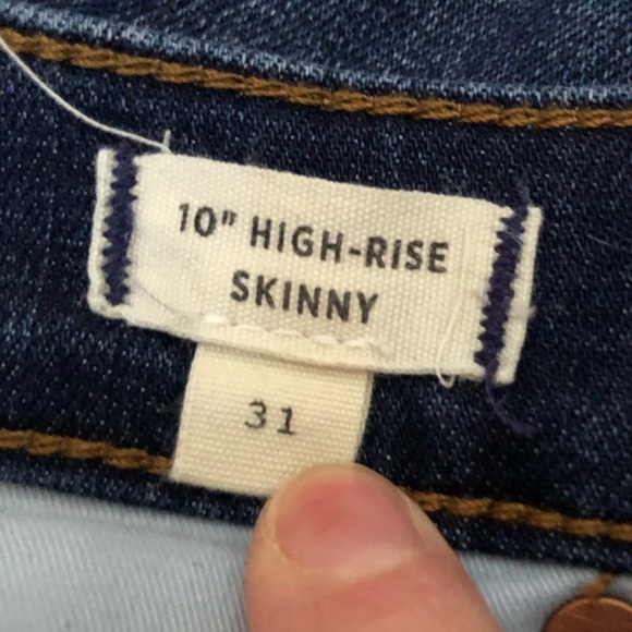 Madewell 10" High Rise Skinny Jeans 31 💟 - Picture 6 of 9